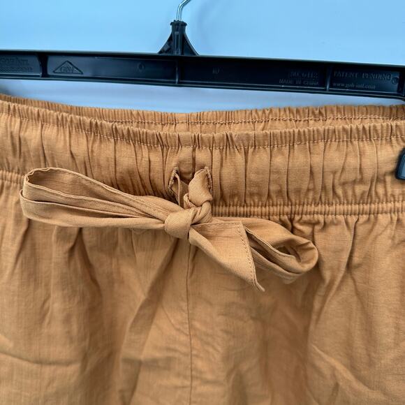 EVEREVE Shane Burnt Orange Tie Waist Cotton Short // M - Picture 8 of 12